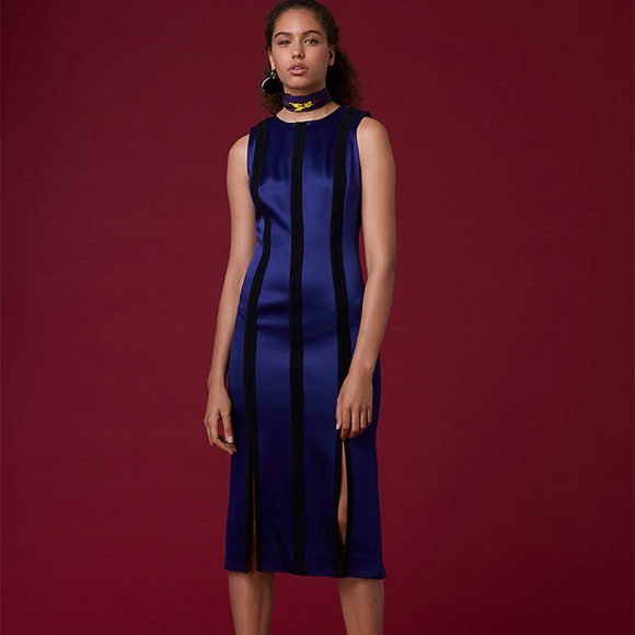 DVF Sleeveless Tailored Paneled Dress - Picture 4 of 11